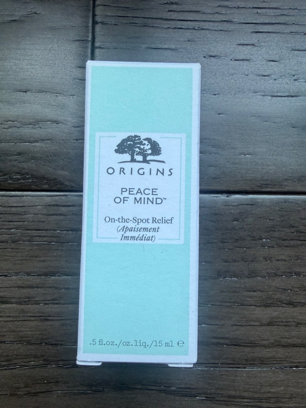 New in a box Origins Peace of Mind On-the-Spot Relief -